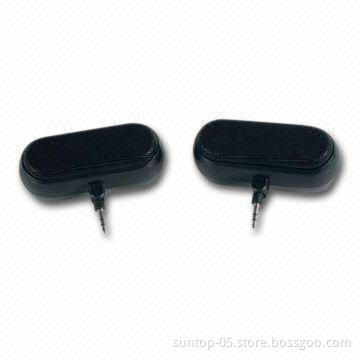 Mini Speakers with Frequency of 650Hz to 20kHz, and Impedance of 80 Ohms